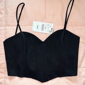 zara corset tank